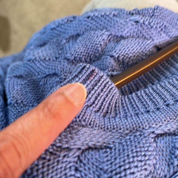 Saks Fifth Avenue 100% Silk Cable Knit Pullover Sweater size XXL Old Mon… - Picture 11 of 12